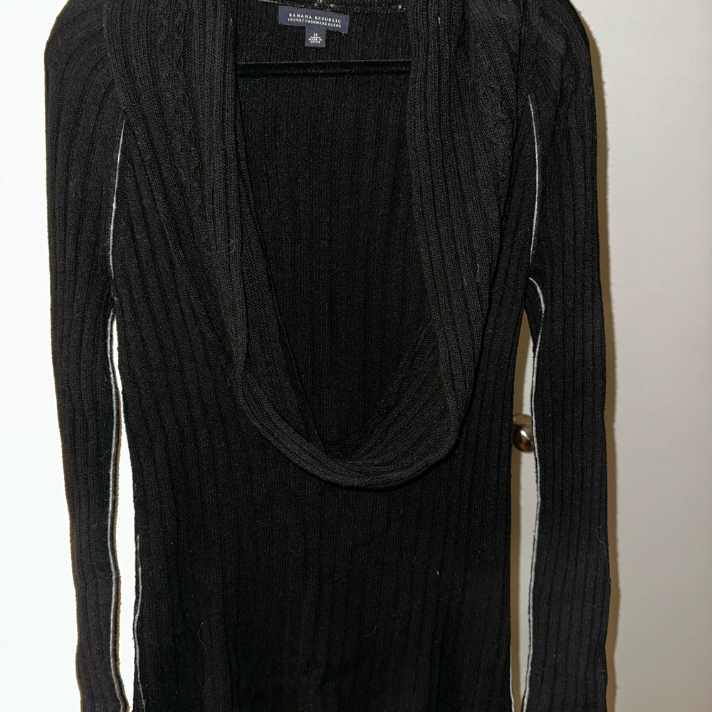 Banana Republic Black Cowl Neck Sweater